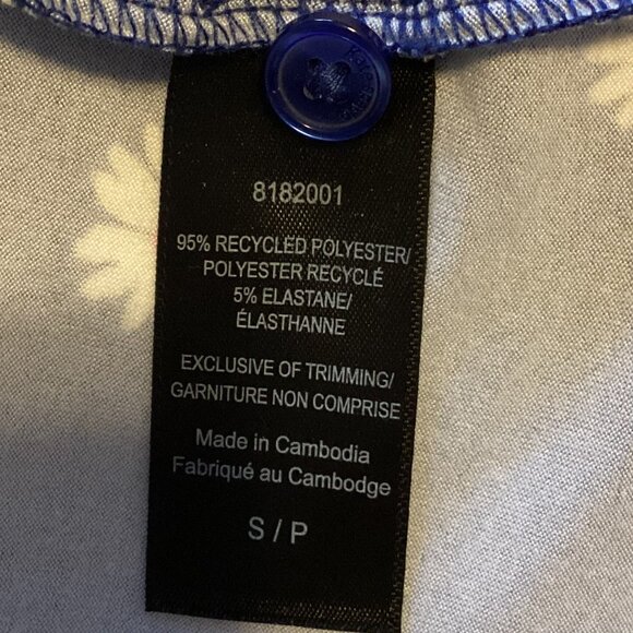 Kate Spade Women's Blue White Daisy Floral 2 Piece Short Leg Pajama Set PJ's - Picture 11 of 11